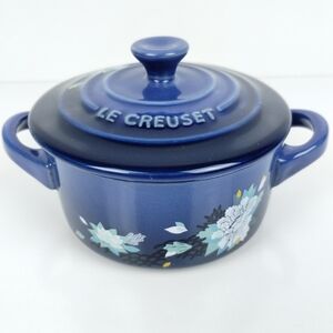 Le Creuset Lotus Collection Blue Mini Cocotte Limited Edition Koi
